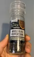 Mängden socker i WHOLE BLACK PEPPERCORNS