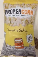 Socker och näringsämnen i Propercorn