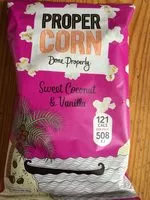 Mängden socker i Proper Corn - Sweet Coconut & Vanilla