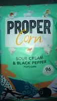 Mängden socker i Propercorn Sour Cream & Black Pepper Popcorn