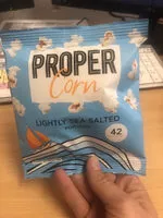 Mängden socker i Proper corn sea salted