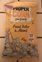 Mängden socker i Propercorn Smooth Peanut & Almond Popcorn