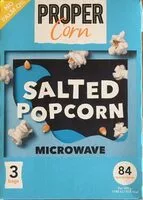 Mängden socker i Salted popcorn