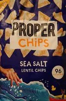 Mängden socker i PROPERCHIPS Sea Salt Lentil Chips