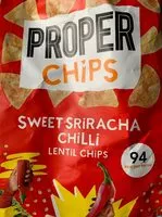 Mängden socker i Sweet sriracha chilli lentil chips