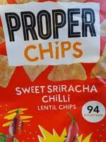 Mängden socker i Sweet sriracha chilli lentil chips
