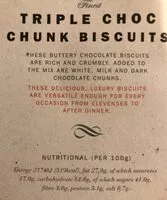 Mängden socker i Triple Choc Chunk Biscuits