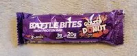 Mängden socker i Battle bites glazed sprinkle doughnut Protien bar
