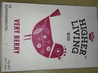 Mängden socker i Higher Living Bio Very Berry