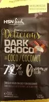 Mängden socker i Dark choco with coco 72%