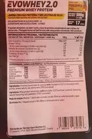 Mängden socker i Evowhey 2.0