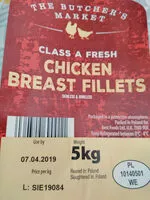 Mängden socker i The Butcher's Market Class A Fresh Chicken Breast Fillets