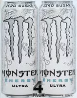 Mängden socker i Monster Energy Ultra 4 Pack