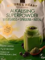 Mängden socker i Poudre wheatgrass, matcha, spiruline, goldberry