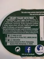 Mängden socker i Activia Intensely Creamy Raspberry Yogurts