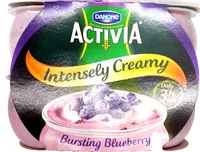 Mängden socker i Activia Intensely Creamy Bursting Blueberry