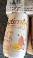 Mängden socker i Actimel 100% Dairy Free Mango