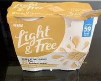 Mängden socker i Light & free