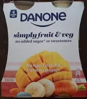 Mängden socker i Danone Simply Fruit & Veg