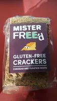 Mängden socker i Gluten-Free Crackers Cheddar & Pumpkin Seeds