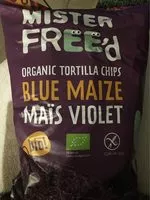 Mängden socker i Organic tortilla chips Maïs violet