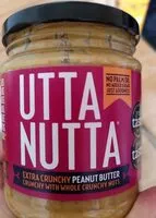Mängden socker i Utta Nutta Extra crunchy peanut butter