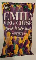 Socker och näringsämnen i Emily veg crisps