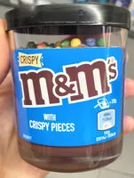 Mängden socker i M&M's with crispy pieces q