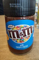 Mängden socker i M&M's spread with crispy pieces