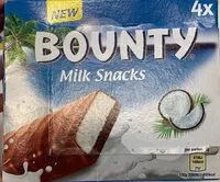 Mängden socker i Bounty Milk Snacks