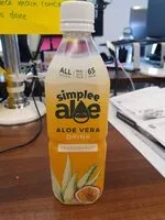 Mängden socker i Simplee Aloe Passion Fruit Aloe Vera Water