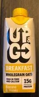 Mängden socker i Up & Go Breakfast Wholegrain Oats Banana & Honey