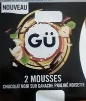 Mängden socker i Mousse chocolat noir sur ganache praliné