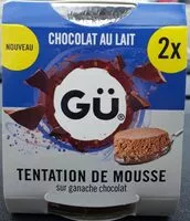 Mängden socker i Tentation mousse chocolat au lait sur ganache chocolat
