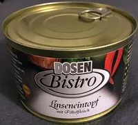 Mängden socker i Linseneintopf mit Pökelfleisch