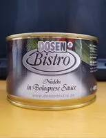 Mängden socker i Nudeln in Bolognese Sauce