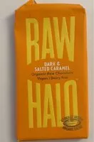 Mängden socker i Dark & salted caramel organic vegan and dairy free chocolate