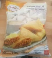 Mängden socker i Samosa au poulet