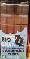 Mängden socker i Le chocolat bio de gnaw amande et café
