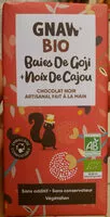 Mängden socker i Chocolat noir baies de goji et noix de cajou bio