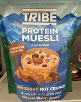 Mängden socker i Tribe Protein Muesli Low Sugar Nut Crunch