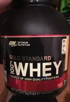 Mängden socker i Gold standart 100% whey