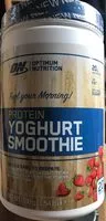 Mängden socker i Optimum Nutrition Joghurt Smoothie 700G Merken