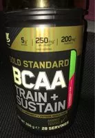 Mängden socker i Gold standard - BCAA - Train + sustain