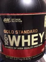 Mängden socker i Gold standard 100% whey