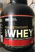 Mängden socker i Gold standard whey