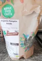 Mängden socker i Organic pumpkin seeds