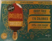 Mängden socker i MiiRO Vegan Ice Cream Lollies Peanut Butter 3 x
