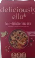 Mängden socker i Fruity bircher muesli