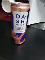 Mängden socker i dash water sparkling water infused with wonky peaches 0 calories